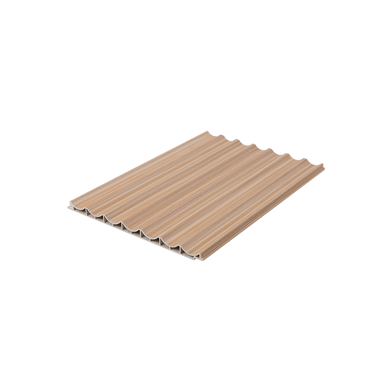 196*12mm WPC Louvers Bahan Hiasan Panel Dinding